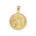 Conjunto de Cruz y Moneda en Oro Amarillo