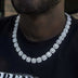 Clustered Tennis Necklace in White Gold - The GLD Shop