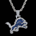 Paquete de regalo oficial con colgante de la NFL y cadena de cuerda de 4 mm