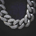 Diamond Cuban Link Chain in White Gold - 19mm - The GLD Shop