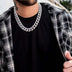 Diamond Cuban Link Chain in White Gold - 19mm - The GLD Shop