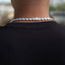 Cadena de tenis con diamantes corte cuadrado en oro blanco
