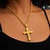 Medieval Cross Pendant in Yellow Gold