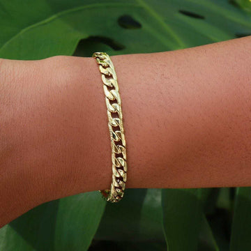 Pulsera Fígaro en oro amarillo