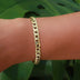 Pulsera Fígaro en oro amarillo