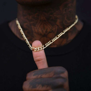 Figaro Link Chain in Yellow Gold - 5mm - The GLD Shop