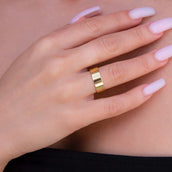 Anillo de banda plana