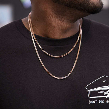 Franco Chain in Rose Gold - 3mm - The GLD Shop