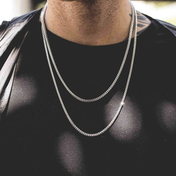 White Gold Franco Chain - The GLD Shop