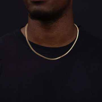 Franco Chain in Yellow Gold - 3mm - The GLD Shop