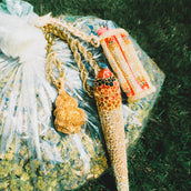 Golden Nugget Pendant + Joint Holder Pendant + It's Lit Lighter Case Clip On 420 Bundle in Yellow Gold