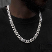 GLD GLD Signature Cuban in White Gold - 12mm