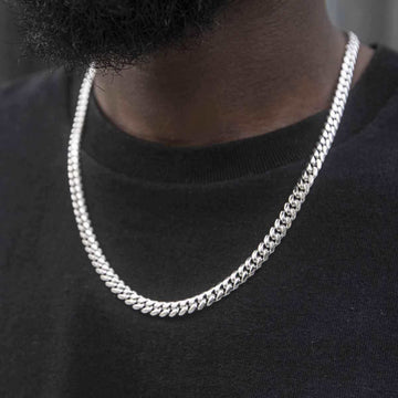 GLD Signature Cuban in White Gold - 6mm - The GLD Shop
