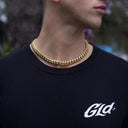 GLD Signature Cuban en oro amarillo - 12 mm