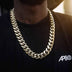 GLD Signature Cuban in Yellow Gold- 19mm - The GLD Shop