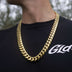 GLD Signature Cuban in Yellow Gold- 19mm - The GLD Shop