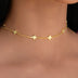 GLD Star Adjustable Chain Necklace in Yellow Gold