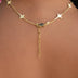 GLD Star Adjustable Chain Necklace in Yellow Gold