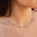 Cadena Micro Box en Oro Blanco