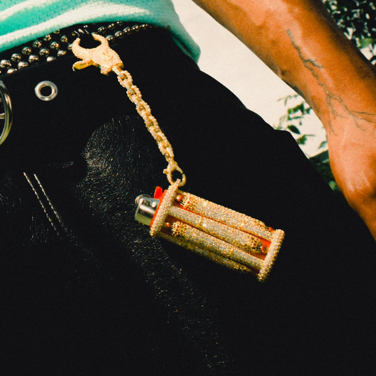 It's Lit Lighter Case Clip On in Yellow Gold- The GLD Shop