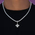 New Orleans Saints Official NFL Micro Logo Solid Pendant in White Gold
