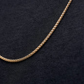 Cadena de palma en oro rosa - 2 mm