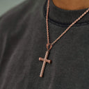 Twisted Rope Pendant in Rose Gold