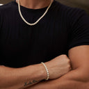 Micro Clustered Tennis Necklace + Bracelet Bundle in Yellow Gold