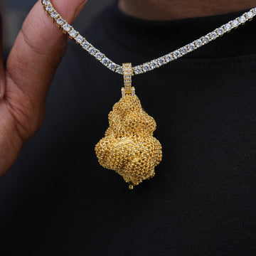 El Colgante Pepita de Oro en Oro Amarillo