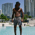 Grey Summer Board Shorts - The GLD Shop