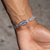 Iced Crown of Thorns Chain + Bracelet Bundle in White Gold