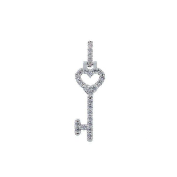 Key to my Heart Set in White Gold