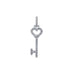 Key to my Heart Set in White Gold