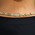 Collar de cadena de bolas liso helado en oro amarillo - 6mm