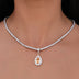 Colgante Micro Iced Gota en Oro Blanco