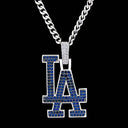 Colgante oficial con el logotipo de la MLB del 150.º aniversario de Los Angeles Dodgers