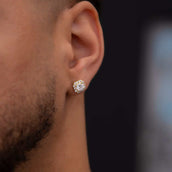 GLD Micro Clustered Diamond Earrings