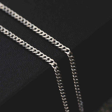 Micro Cuban in White Gold - The GLD Shop