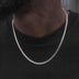 Micro Cuban Chain in White Gold- 3mm