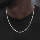 Micro cubana de oro blanco - 3 mm