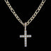 18k Vermeil Micro Diamond Cross