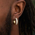 Pendientes de aro de doble fila en oro amarillo