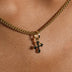 Micro Simple Celtic Cross Pendant in Yellow Gold - The GLD Shop