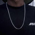 Micro Tennis Necklace in White Gold - The GLD Shop