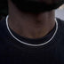 Micro Tennis Necklace in White Gold - The GLD Shop