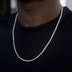 Micro Tennis Necklace in White Gold - The GLD Shop
