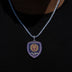Dije oficial del escudo principal del Orlando City Soccer Club de la MLS en oro blanco