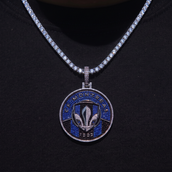 CF Montreal Official MLS Logo Pendant in White Gold