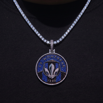 CF Montreal Official MLS Logo Pendant in White Gold