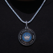 Charlotte FC Official MLS Logo Pendant in White Gold